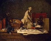 Jean Simeon Chardin Still Life with Attributes of the Arts oil painting picture wholesale